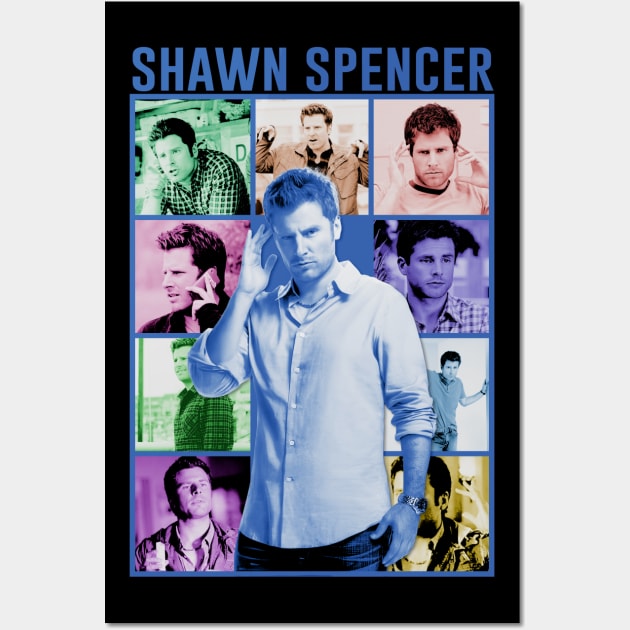 Iconic Collage Collection - Shawn Spencer Wall Art by Tv Moments